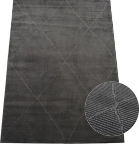 BE Koberec Zurich 1903 DARK GREY – sivý obdĺžnikový Rozmer: 140x190 cm