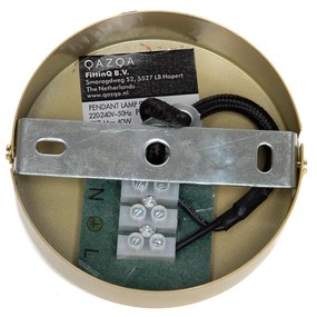 Priemyselné závesné svietidlo zlaté - Framework Basic