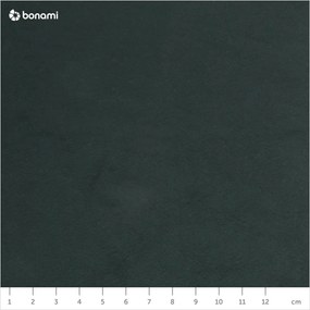 Tmavozelený zamatový puf Ghado Shel