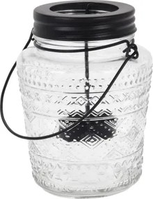 Svietnik 9x13,5 cm, sklo%