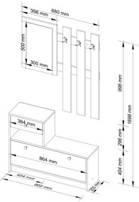 Stena v predsieni Bole wenge