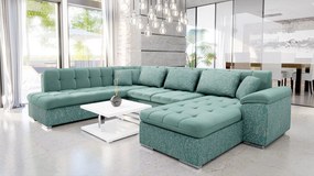Rohová sedacia súprava Tony Bis Premium, Dostupné poťahy: Terra 06 + Terra 06 + Terra 10 ECO, Strana: Pravá - U