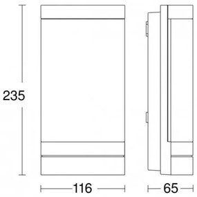 Steinel 068714 - LED Vonkajšie svietidlo L 271 C LED/6,6W/230V IP44