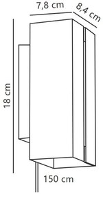 Nordlux - LED stmievateľné nástenné svietidlo CURTIZ 2xLED/4,5W/230V čierne