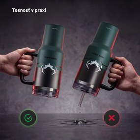 Termohrnček s rukoväťou zelený Diablo Ghotic Green