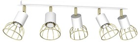 Bodové svietidlo DANTE 5xGU10/25W/230V biela/zlatá