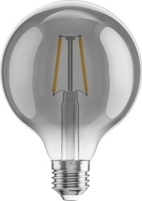 Mexen Vintis, LED žiarovka E27, G95, 2W, Teplá - 2200K, 150 lm, dymová - L157-E27-0222-70