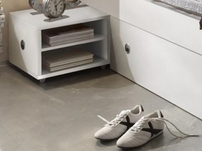 Posteľ s nočnými stolíkmi Stefan 140x200 cm, celobiela