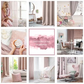 Hotový záves D91 ROSA 140x250 cm, púdrový