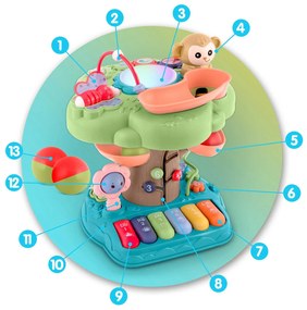 Vzdelávacia hračka na stromček s melódiou Ricokids 781600