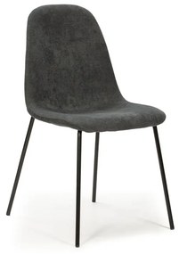 Tmavosivé jedálenské stoličky v súprave 4 ks Renne – Marckeric
