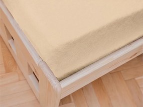 Jersey plachta do detskej postieľky marhuľová 60x120 cm