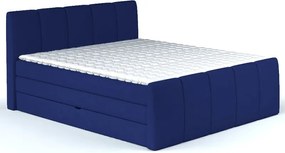 Posteľ boxspring Fresco 180x200 cm, modrá látka