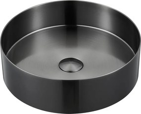 Čierne okrúhle antikoro umývadlo ø 38 cm Aurum – Sapho