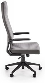Kancelárska otočná stolička AREZZO — látka, sivá