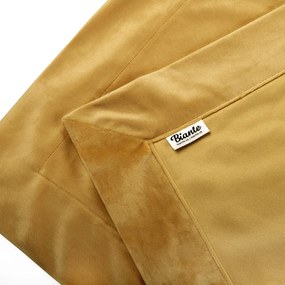 Biante Zamatový prehoz/behúň na posteľ Velvet Prémium SVP-009 Horčicový 50x140 cm