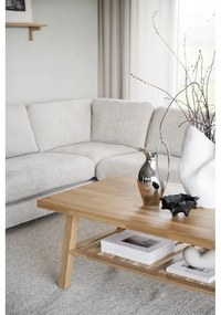 Konferenčný stolík z brúseného dubového dreva Rowico Brooklyn, 130 x 75 cm