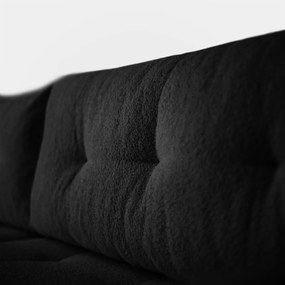 ROHOVÁ SEDAČKA SHARLOTTE 261 x 143 cm ČIERNA