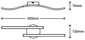 Briloner 3449-015 - LED Prisadený luster GO 2xLED/6W/230V