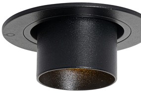 Moderné zabudované bodové svetlo čierne GU10 35 mm okrúhle výkyvné - Installa