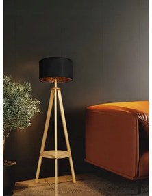 Stojacia lampa 1xE27/40W/230V čierna