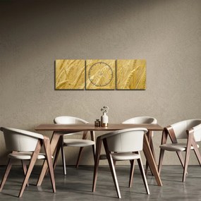 Obraz - Jačmeň (s hodinami) (90x30 cm)
