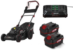 Parkside Performance® Aku kosačka na trávu 40 V Pprma 40-Li B2 + Dvojitá nabíjačka na akumulátor 20 V/4,5 A + Akumulátor 20 V/4 Ah, 2 kusy (800009616)