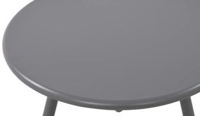 Konferenčný stolík Berea - v40 x Ø50 cm - Tmavo sivá
