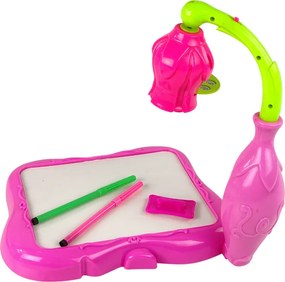 LEAN Toys Detský projektor na kreslenie Kvietok s príslušenstvom