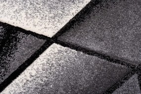 Koberec Sumatra J374C Shapes sivý, červený