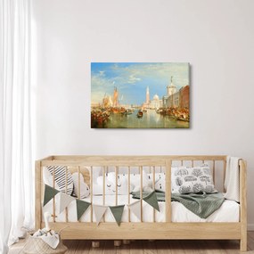Obraz - Joseph Mallord William Turner, Venice the Dogana and San Giorgio Maggiore, reprodukcia (90x60 cm)