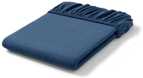 Napínacia plachta na vrchný matrac, nadmerná veľkosť, modrá