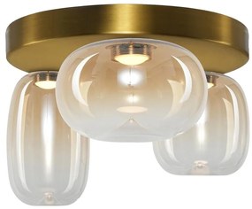 LED Stropné svietidlo VASO LED/12W/230V pr. 42 cm zlatá/dymová