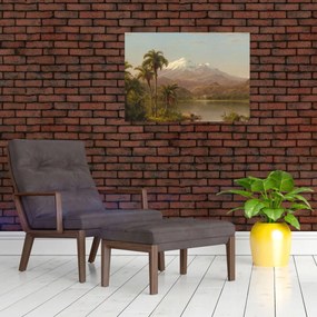 Sklenený obraz - Frederic Edwin Church, Tamaca Palms, reprodukcia (70x50 cm)