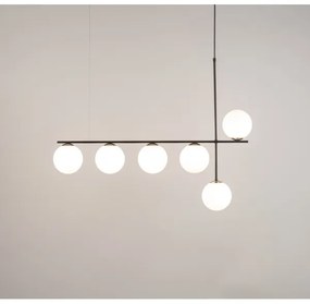 Luster na lanku SILIA 6xG9/12W/230V čierna