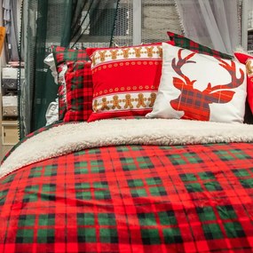 Deka TARTAN červená / zelená 937822