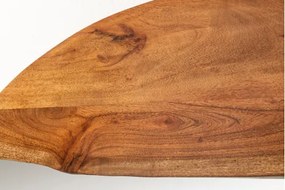 Zrkadlo 46492 Living Edge Ø100cm Drevo Acacia  - Komfort-nábytok