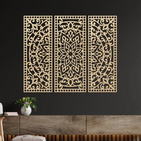 SENTOP | Nástenná dekorácia trojdielny panel mandala  | SENTOP PR0514-A
