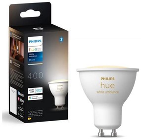 LED Stmievateľná žiarovka Philips Hue WHITE AMBIANCE GU10/4,2W/230V 2200-6500K
