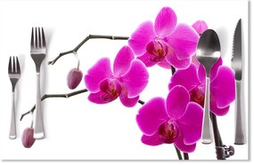 Sablio Prestieranie Fialové Orchidey: 40x30cm
