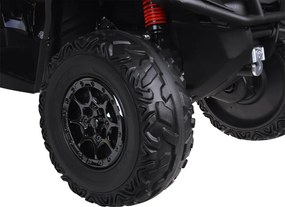 JOKOMISIADA Detská štvorkolka na akumulátor pre 2 osoby CAN-AM OUTLANDER 4x4 s LED panelom PA0326 čierna