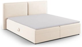 Krémová boxspring posteľ s úložným priestorom 180x200 cm Arendal – Cosmopolitan Design