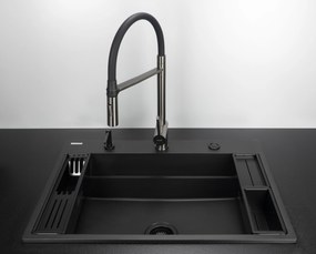 Deante Magnetic, súprava príslušenstva k kuchynskému drezu série Magnetic, čierna matná, DEA-ZZMKN22K