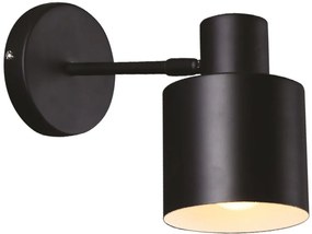 MaxLight Black nástenná lampa 1x60 W čierna W0188