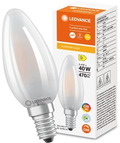 LED žiarovka E14 B40 3,4W = 40W 470lm 2700K Warm 300° DIM Filament LEDVANCE