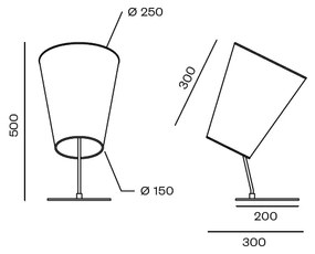 LND Design LTF250 Stolná lampa, piesková