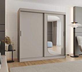 Šatníková skriňa 200 cm Lulu (kašmír). Akcia -19%. Vlastná spoľahlivá doprava až k Vám domov. 1125984
