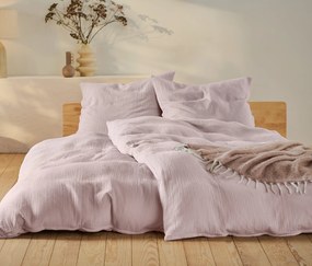 Mušelínová posteľná bielizeň, ružová, štandardná veľkosť
