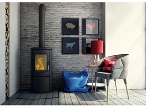 Kratki KOZA/AB/S/DR - Krbové oceľové kachle 8kW 150mm