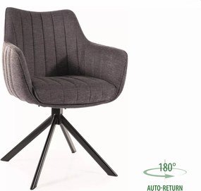 SI Stolička Azalia Brego tmavo šedá